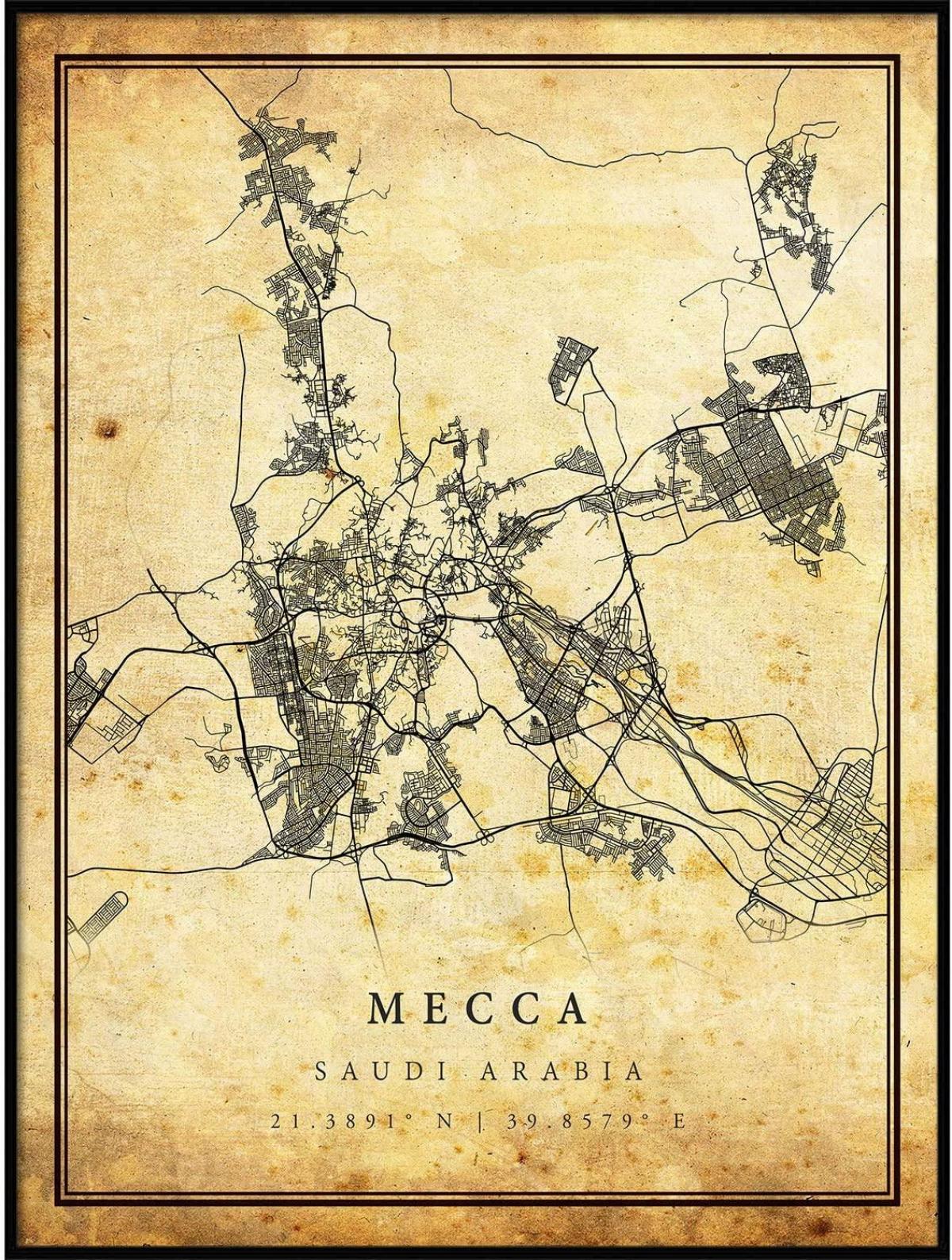 Mecca (Makkah) antique map